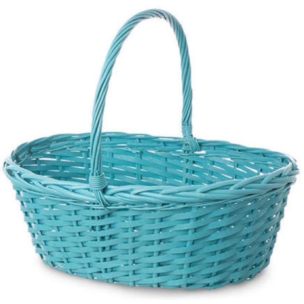 NWT Blue Sparkle Large beachy summer basket🌴 - Picture 1 of 1
